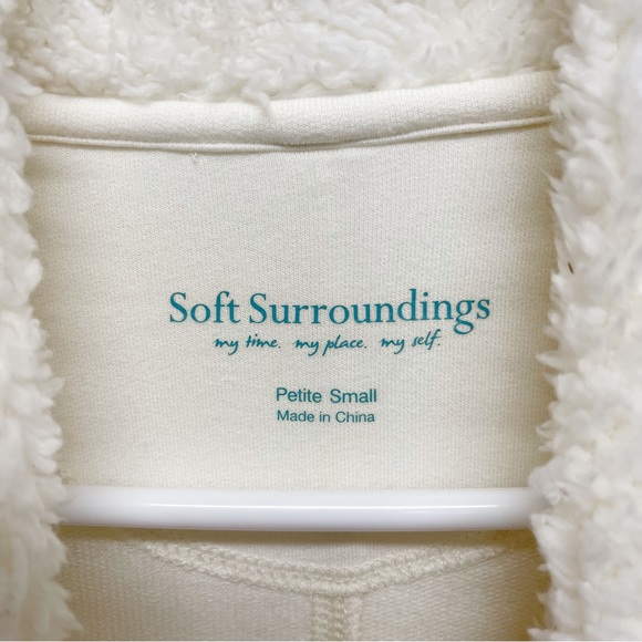 Soft Surroundings Women's Size Petite Small Cream Cozy Pullover Sweater - Picture 3 of 6